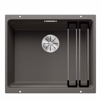 Alt paigaldatav köögivalamu BLANCO ETAGON 500-U SILGRANIT™ PuraDur™ InFino, vulkaanhall, 1 kauss, 60 cm aluskapile