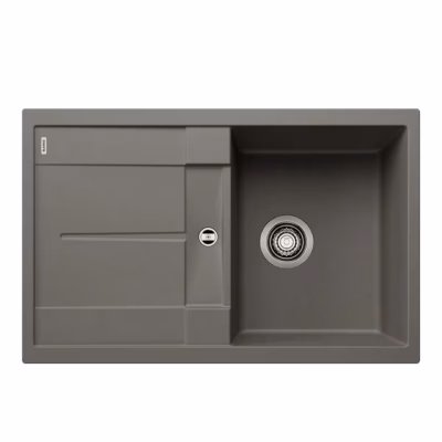 Pealt paigaldatav köögivalamu BLANCO METRA 45 S SILGRANIT™ PuraDur™, 1 kauss, vulkaanihall, 45 cm aluskapile