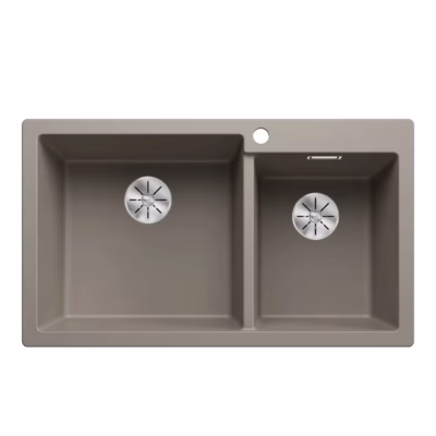 Pealt paigaldatav köögivalamu BLANCO PLEON 9 LH, SILGRANIT™ PuraDur™, Tartufo, 1,75 kaussi, 90 cm aluskapile