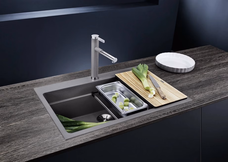 Pealt paigaldatav köögivalamu BLANCO ETAGON 6, SILGRANIT™ PuraDur™, 1 kauss, must, 60 cm aluskapile - 4