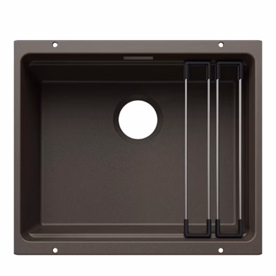 Alt paigaldatav köögivalamu BLANCO ETAGON 500-U SILGRANIT™ kohvipruun, 1 kauss, 60 cm aluskapile
