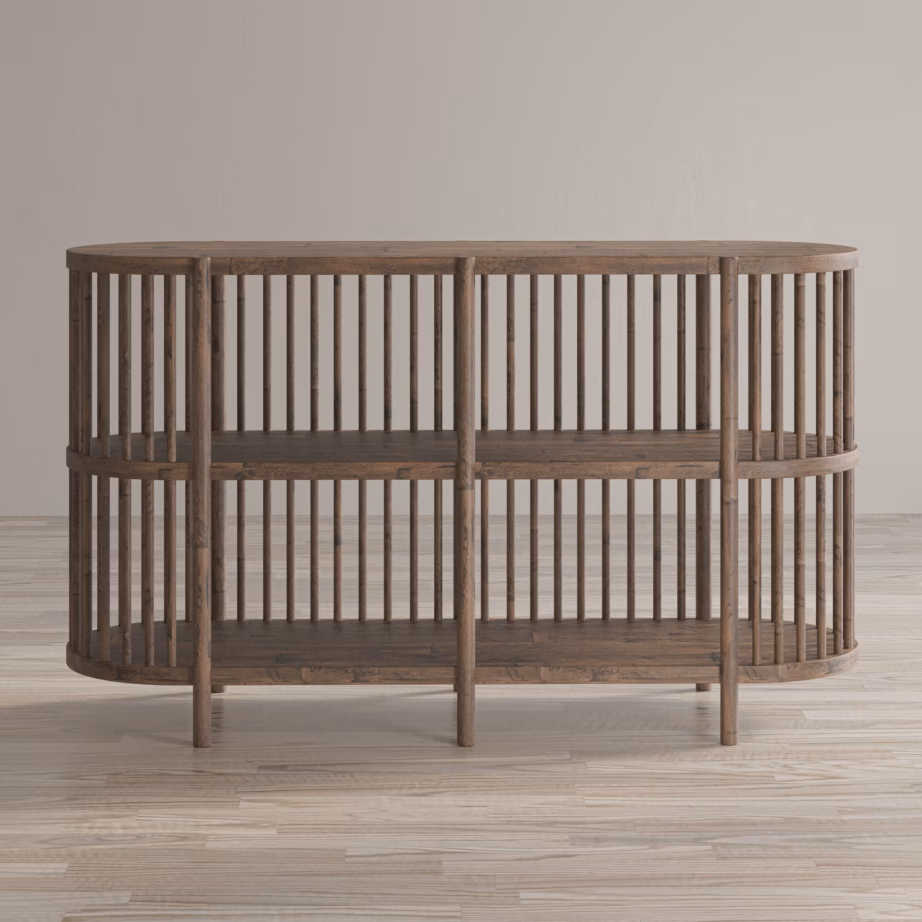 Akaatsiapuust boho kummut Livin Hill Avola AV2185-54, ovaalne, 137 cm - 5