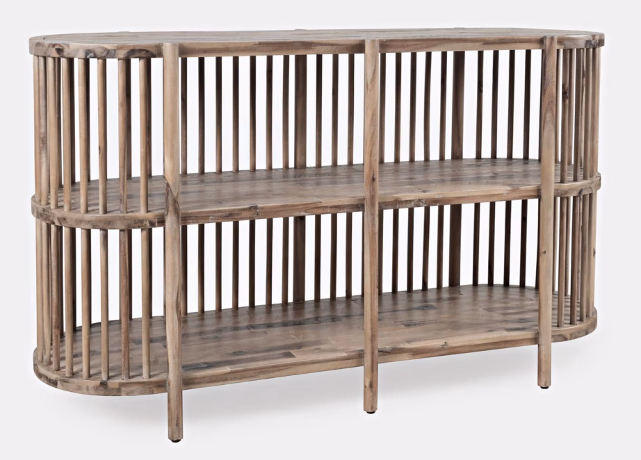 Akaatsiapuust boho stiilis kummut Livin Hill Avola AV2180-54, ovaalne, 137 cm - 2