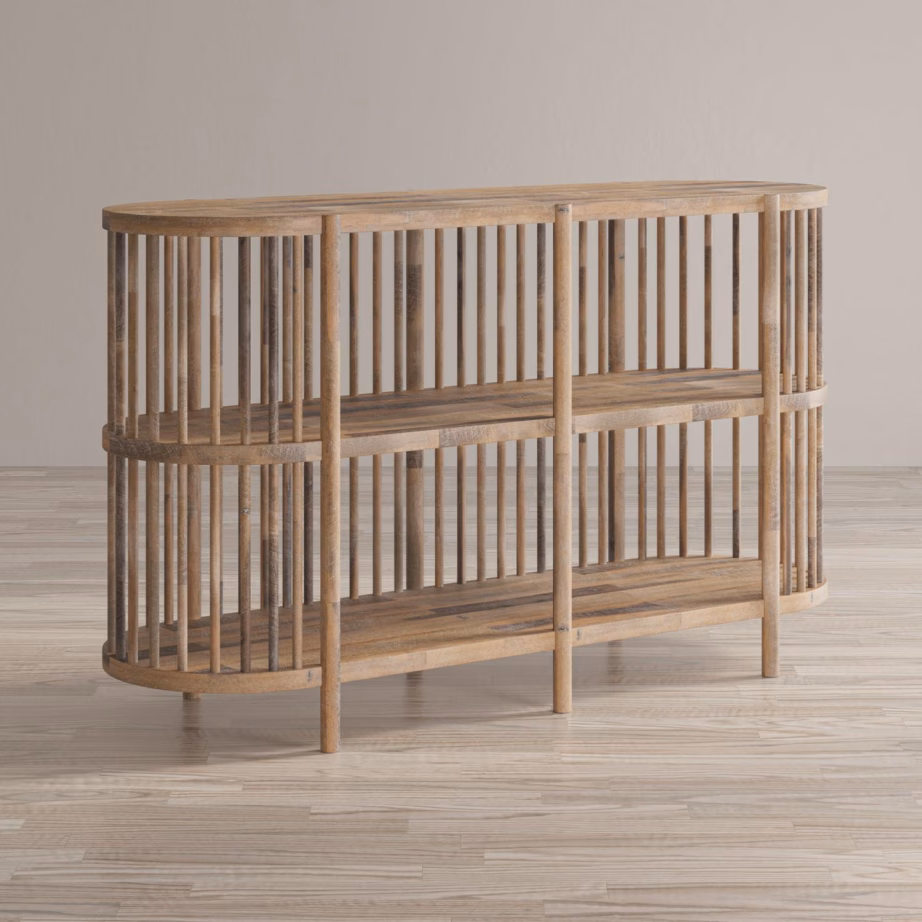 Akaatsiapuust boho stiilis kummut Livin Hill Avola AV2180-54, ovaalne, 137 cm - 4