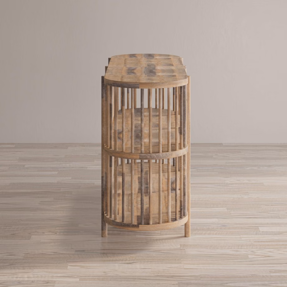 Akaatsiapuust boho stiilis kummut Livin Hill Avola AV2180-54, ovaalne, 137 cm - 6