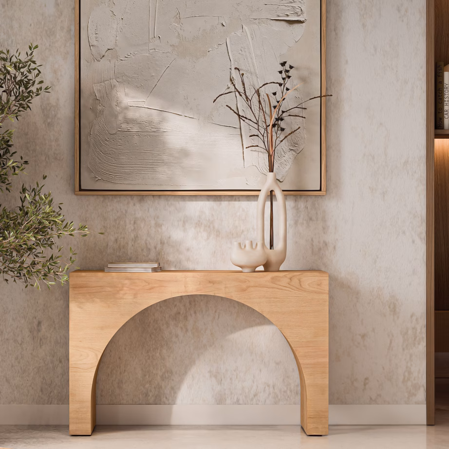 Akaatsiapuust konsoollaud Livin Hill Avola AV2430-4, Japandi stiil, 122 cm - 7
