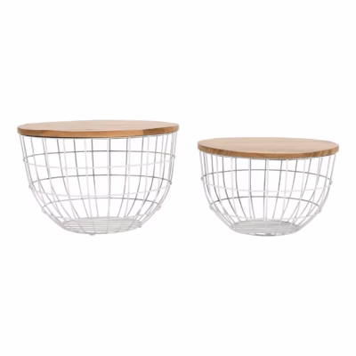 Mangopuidust lisalaudade komplekt Livin Hill Avola AV2330-26, valge metallraam