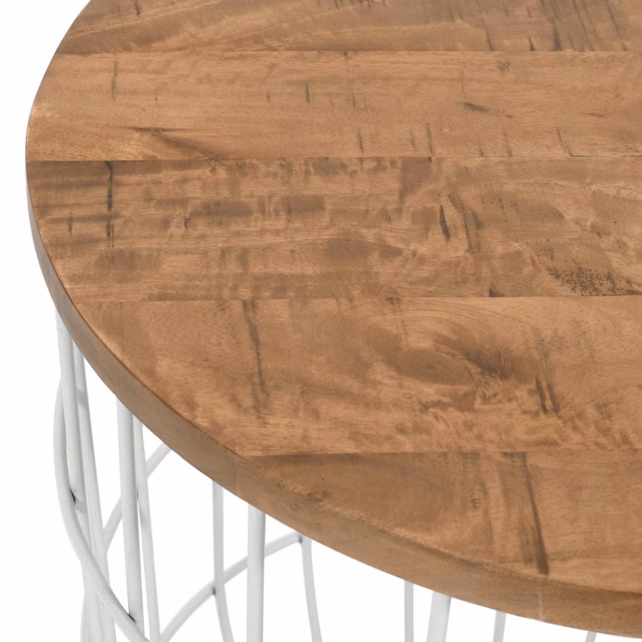 Mangopuidust lisalaudade komplekt Livin Hill Avola AV2330-26, valge metallraam - 7
