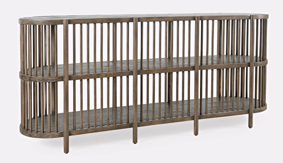 Boho stiilis akaatsiapuust kummut Livin Hill Avola AV2185-72, ovaalne, 183 cm - 3