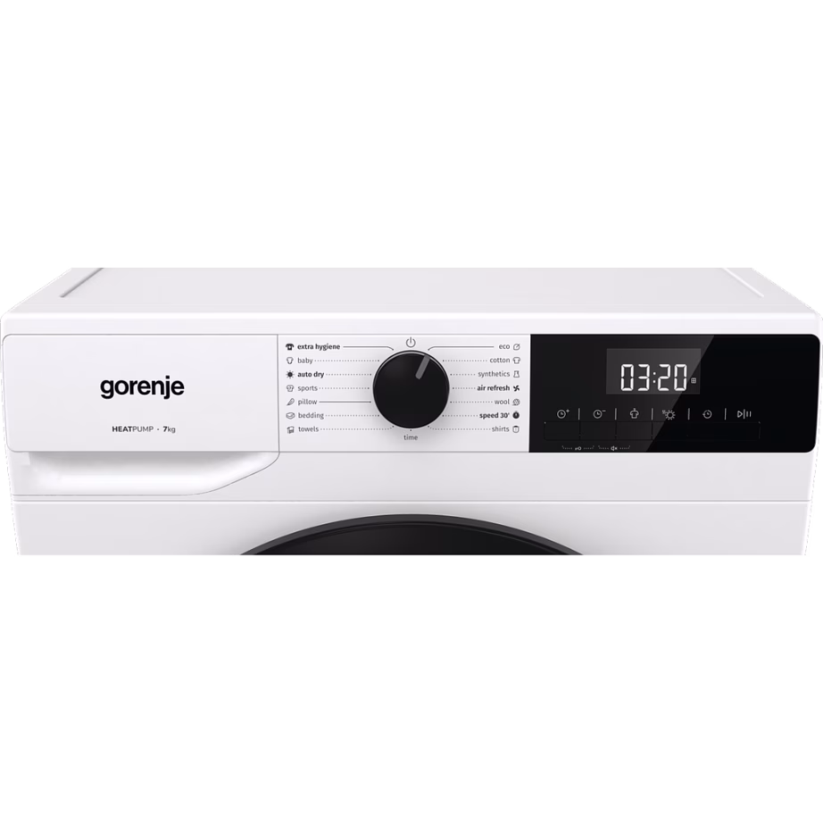 Eraldiseisev soojuspumbaga kondenskuivati GORENJE D2HNE7E, 7 kg, valge - 3