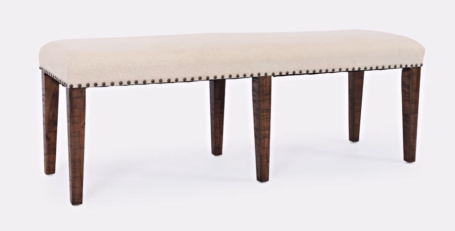 Rustikaalne polsterdatud esikupink Livin Hill Avola AV1931-52, akaatsiapuu, 132 cm - 2