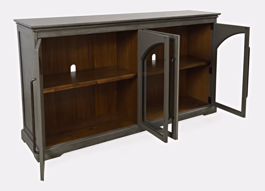 Salvehall klaasuksega kummut Livin Hill Avola AV2294-65, 165 cm - 3