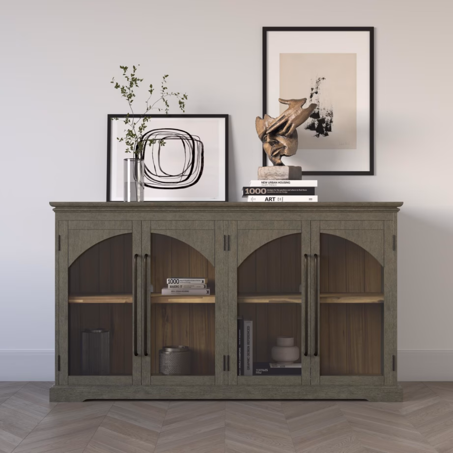 Salvehall klaasuksega kummut Livin Hill Avola AV2294-65, 165 cm - 5
