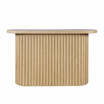 Soonitud jalusega konsoollaud Livin Hill Avola AV2420-4, 127 cm, hele puit