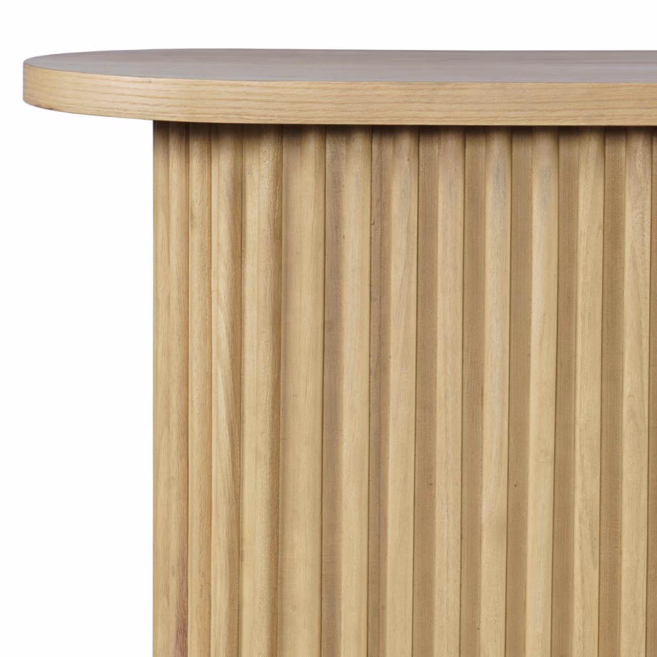 Soonitud jalusega konsoollaud Livin Hill Avola AV2420-4, 127 cm, hele puit - 5