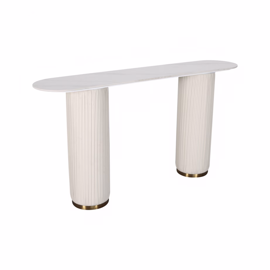 Modernne konsoollaud Livin Hill Modig M94, kunstmarmor, 160 cm - 2