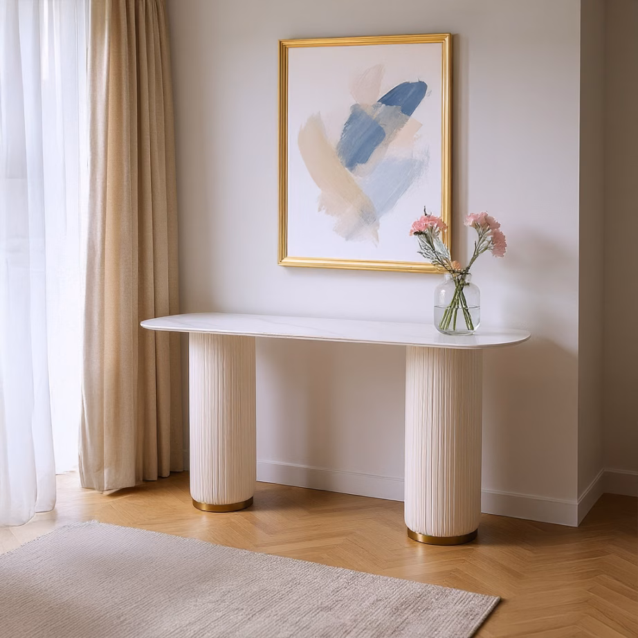 Modernne konsoollaud Livin Hill Modig M94, kunstmarmor, 160 cm - 7