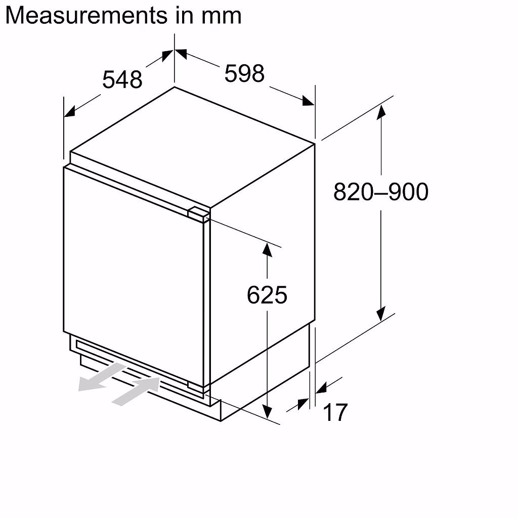 Integreeritav külmik sügavkülmaosaga Bosch KUL22ADD0, Wi‑Fi ja LED-valgustus (2)