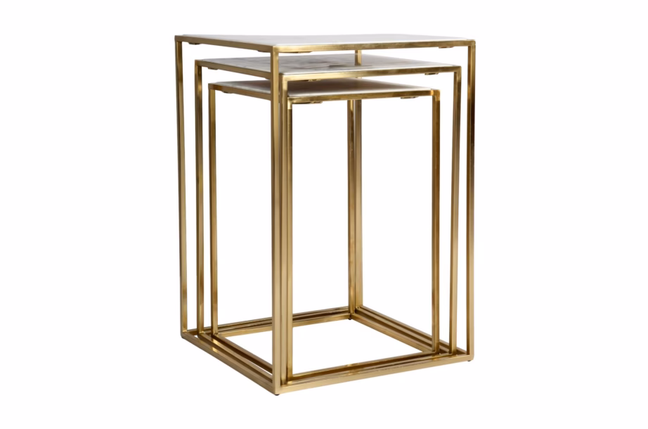 Valge marmorpealispinnaga lisalaudade komplekt Livin Hill Avola AV2130-38, kuldse metallraamiga - 4