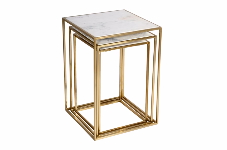 Valge marmorpealispinnaga lisalaudade komplekt Livin Hill Avola AV2130-38, kuldse metallraamiga - 5