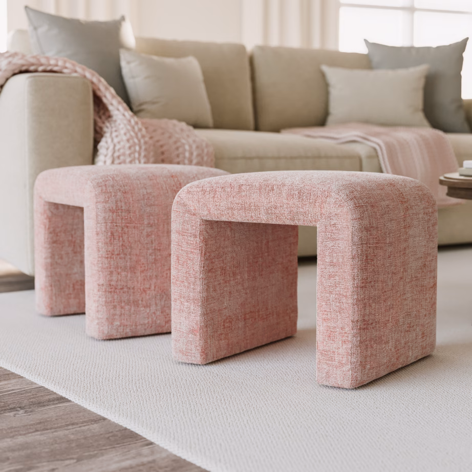 Roosa chenille esikupink Livin Hill Leith LET69P, 53,5 cm - 8