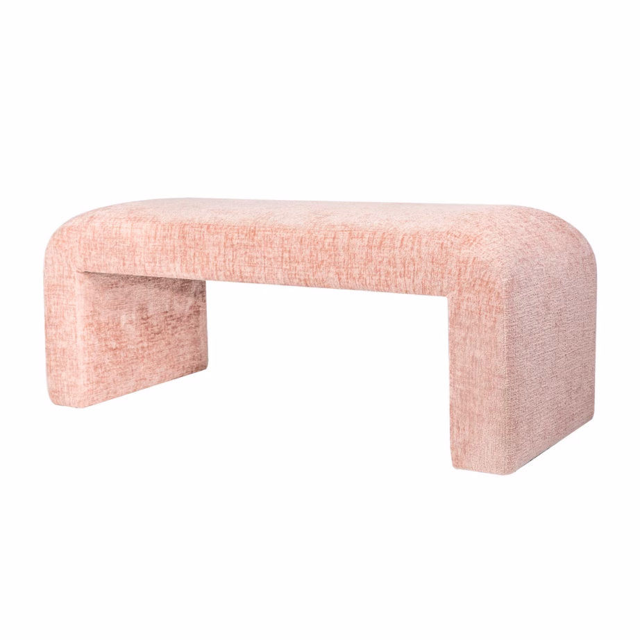 Pehme roosa polsterdatud pink Livin Hill Leith LET70P, 120 cm - 2