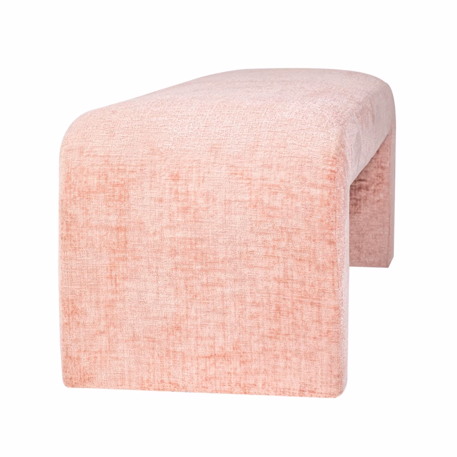 Pehme roosa polsterdatud pink Livin Hill Leith LET70P, 120 cm - 3