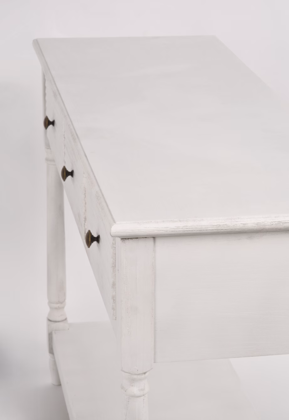 Valge provintsiliku stiiliga konsoollaud Livin Hill Livorno LIV080-W, 120 cm - 11
