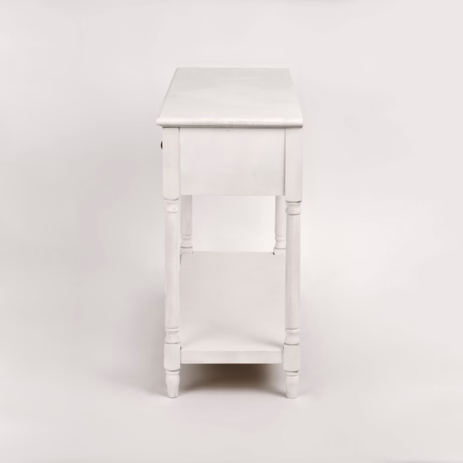Valge provintsiliku stiiliga konsoollaud Livin Hill Livorno LIV080-W, 120 cm - 5