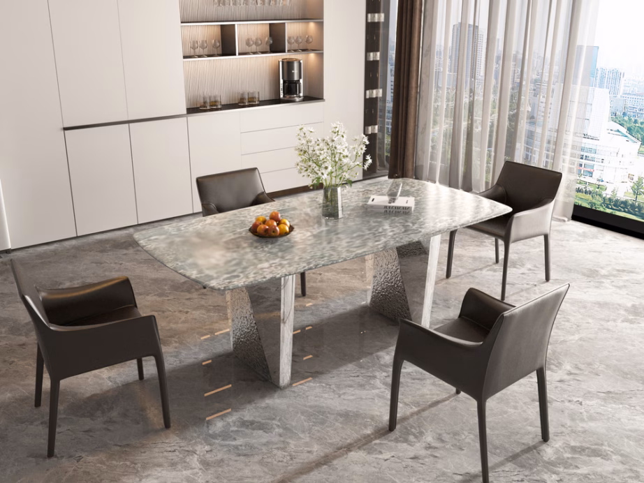Kunstmarmoriga söögilaud Livin Hill Modig M33, 200 x 100 cm - 11