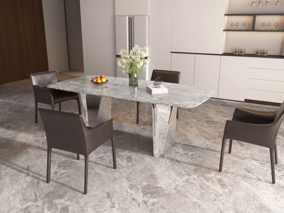 Kunstmarmoriga söögilaud Livin Hill Modig M33, 200 x 100 cm - 13
