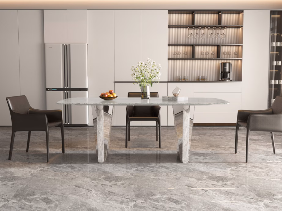 Kunstmarmoriga söögilaud Livin Hill Modig M33, 200 x 100 cm - 9