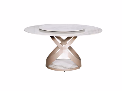 Marmorimustriga ümar söögilaud Livin Hill Modig M44, 150 cm