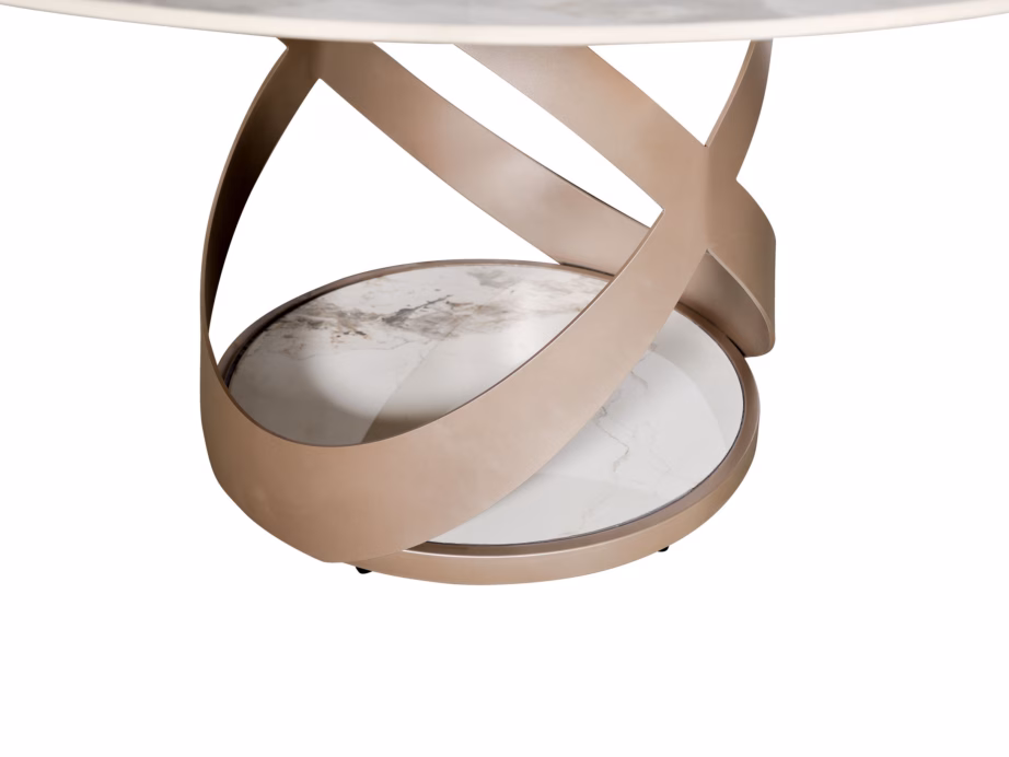 Marmorimustriga ümar söögilaud Livin Hill Modig M44, 150 cm - 5