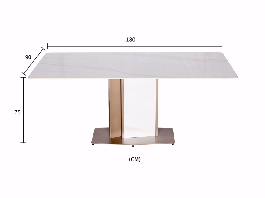 Valge marmorimustriga söögilaud Livin Hill Modig M54, 180 cm - 9