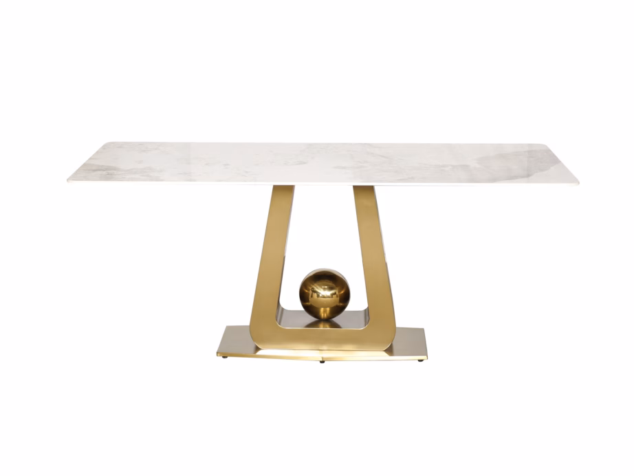 Modernne söögilaud Livin Hill Modig M57, marmorimustriga, 180 cm - 2