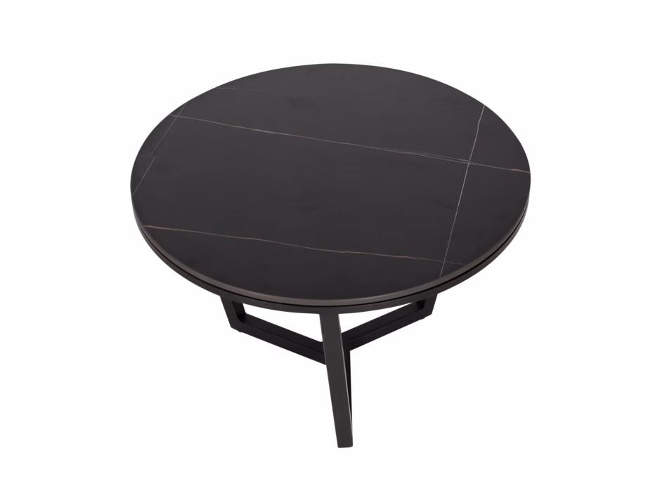 Ümmargune diivanilauakomplekt Livin Hill Modig M66, marmorimustriga, 80/60 cm - 12