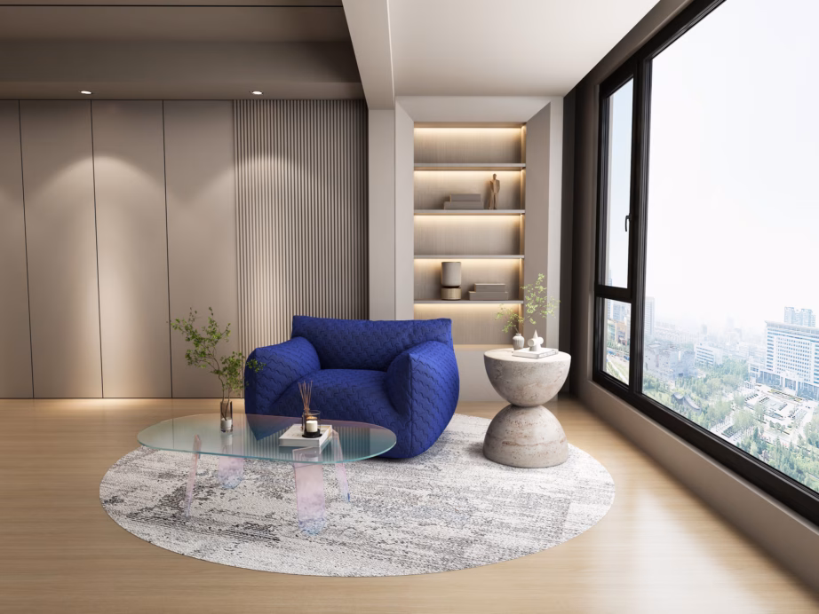 Läbipaistev opaalne akrüülist diivanilaud Livin Hill Modig M75-120, 120×60 cm - 11