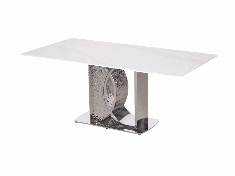Valge kunstmarmorimustriga söögilaud Livin Hill Modig M90, 180 cm - 4