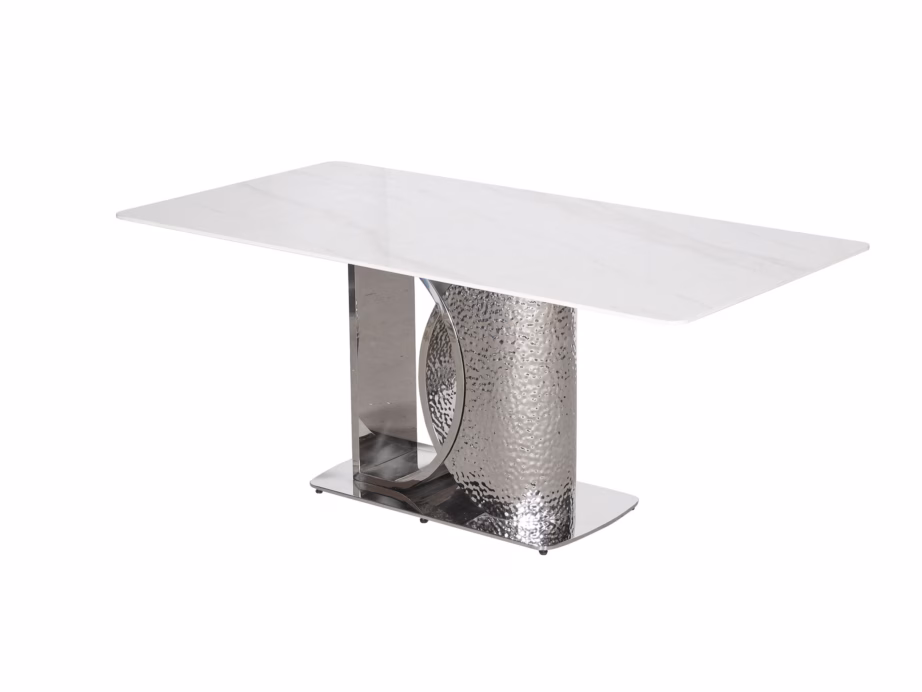 Valge kunstmarmorimustriga söögilaud Livin Hill Modig M90, 180 cm - 5