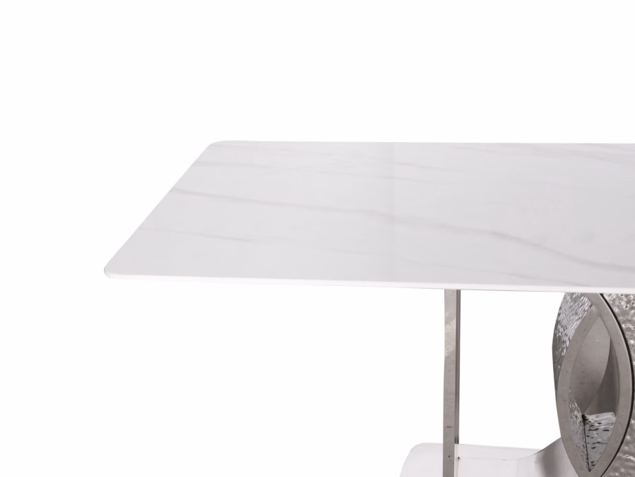 Valge kunstmarmorimustriga söögilaud Livin Hill Modig M90, 180 cm - 8