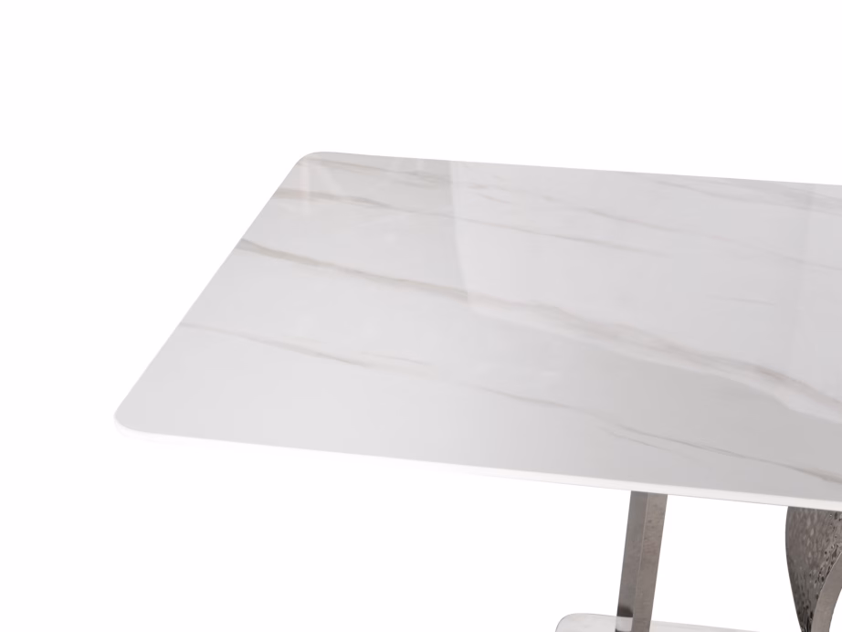 Valge kunstmarmorimustriga söögilaud Livin Hill Modig M90, 180 cm - 9