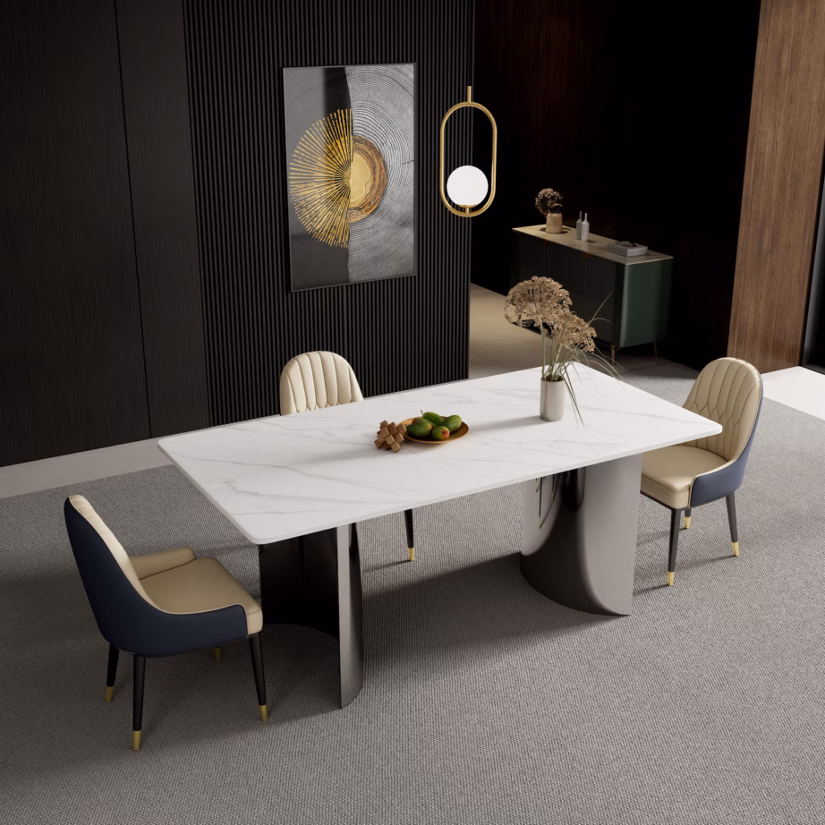 Minimalistlik söögilaud Livin Hill Modig M91, sinterkivist, 180 cm - 13