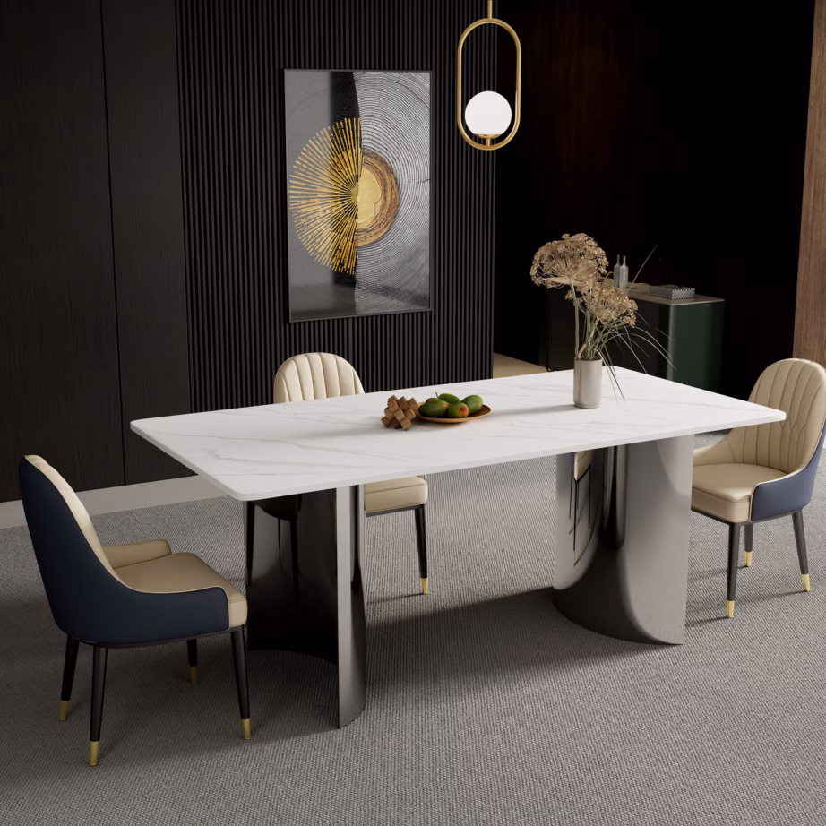 Minimalistlik söögilaud Livin Hill Modig M91, sinterkivist, 180 cm - 14