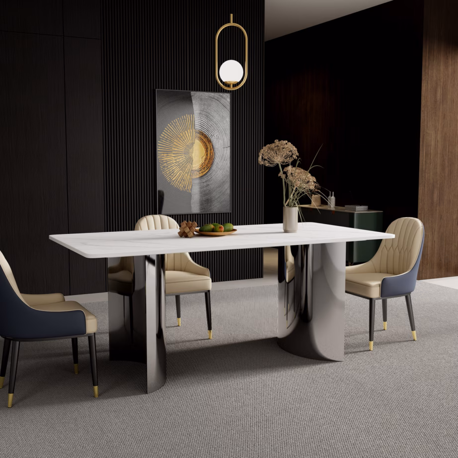 Minimalistlik söögilaud Livin Hill Modig M91, sinterkivist, 180 cm - 15