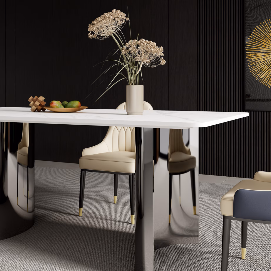 Minimalistlik söögilaud Livin Hill Modig M91, sinterkivist, 180 cm - 17