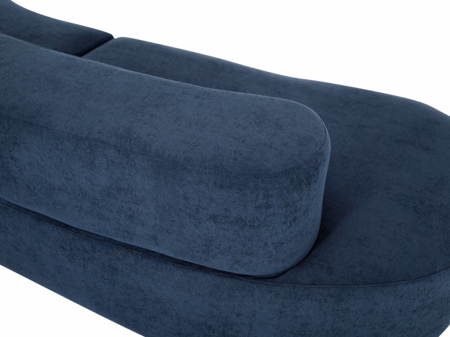 Modernne sametdiivan Livin Hill Nua N75-8, tumesinine, 280 cm - 8
