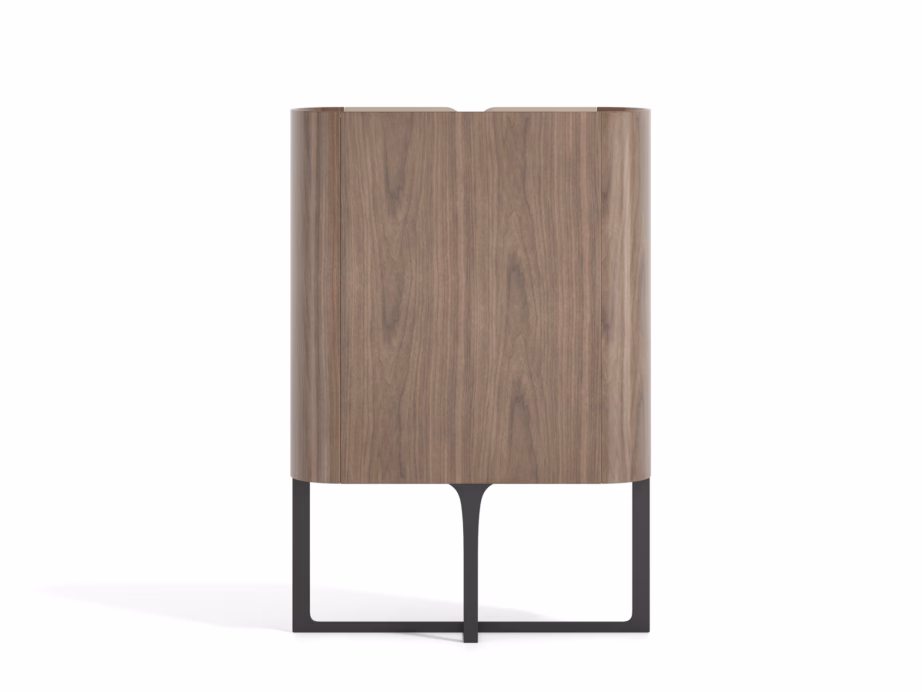 Pähklipuiduspooniga kõrge kapp Livin Hill Sileno SE08, kašmiir, 160 cm - 4