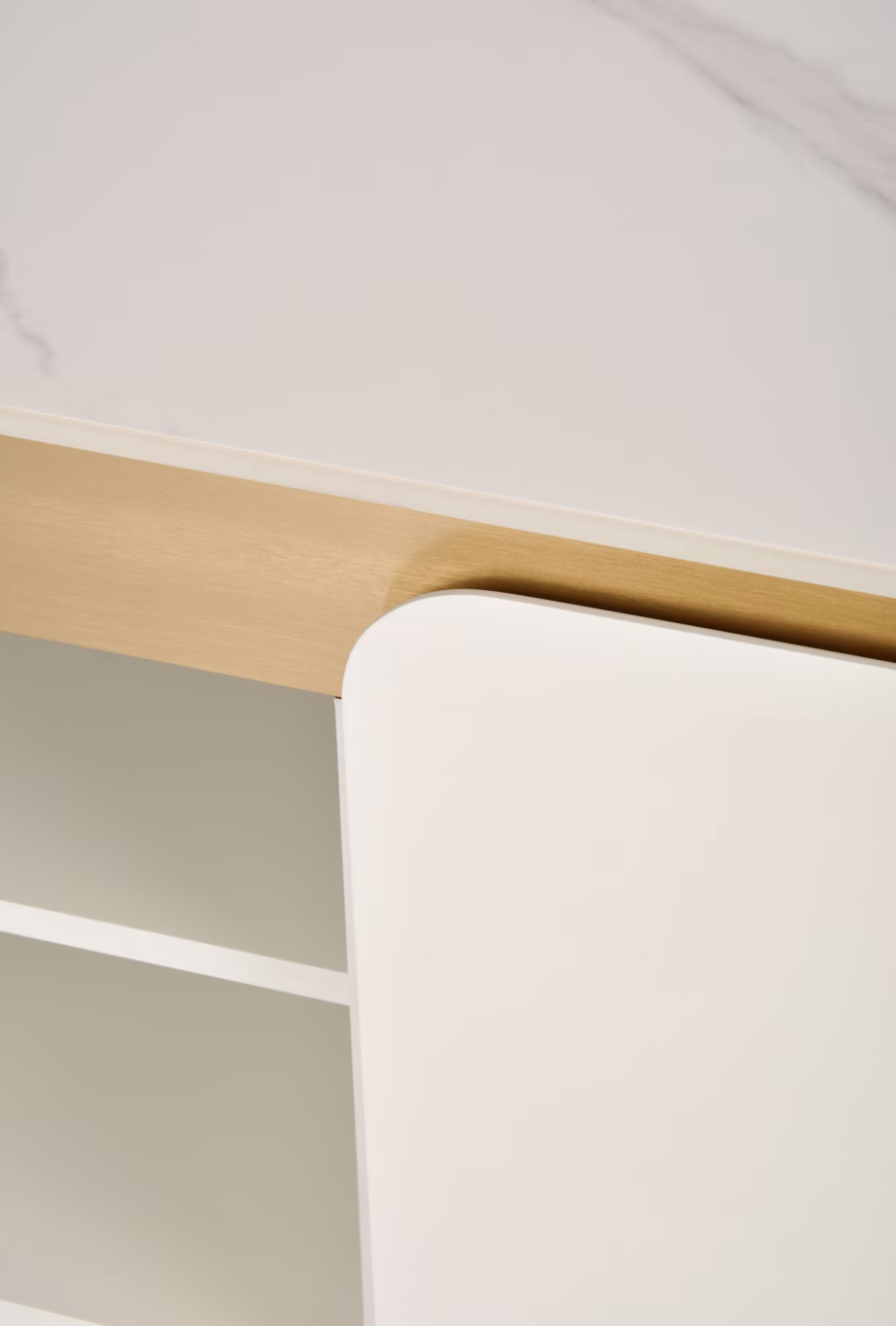 Valge TV-alus Livin Hill Stilig ST120, kunstmarmori pealispind, 200 cm - 17