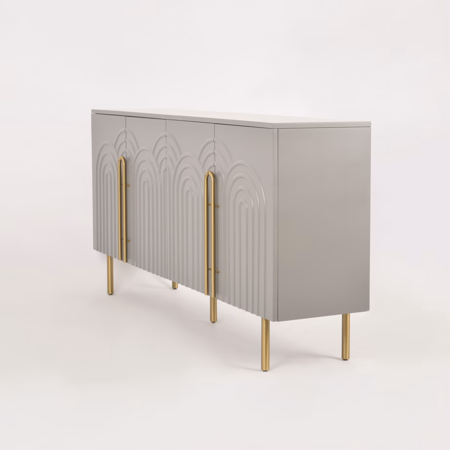 Helehall kummut kuldsete jalgadega Livin Hill Stilig ST310, 180 cm - 4